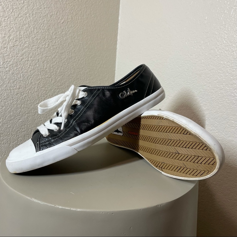 Cole Haan Black Leather Tennis Shoe - Size 8.5